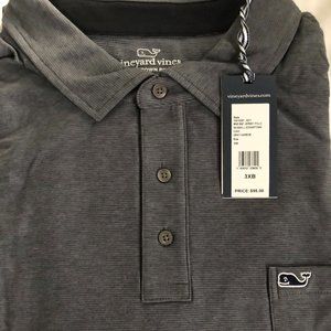 Vineyard Vines Men's Jersey Polo Seawall Edgartown - Gray Harbor, Size: 3XB